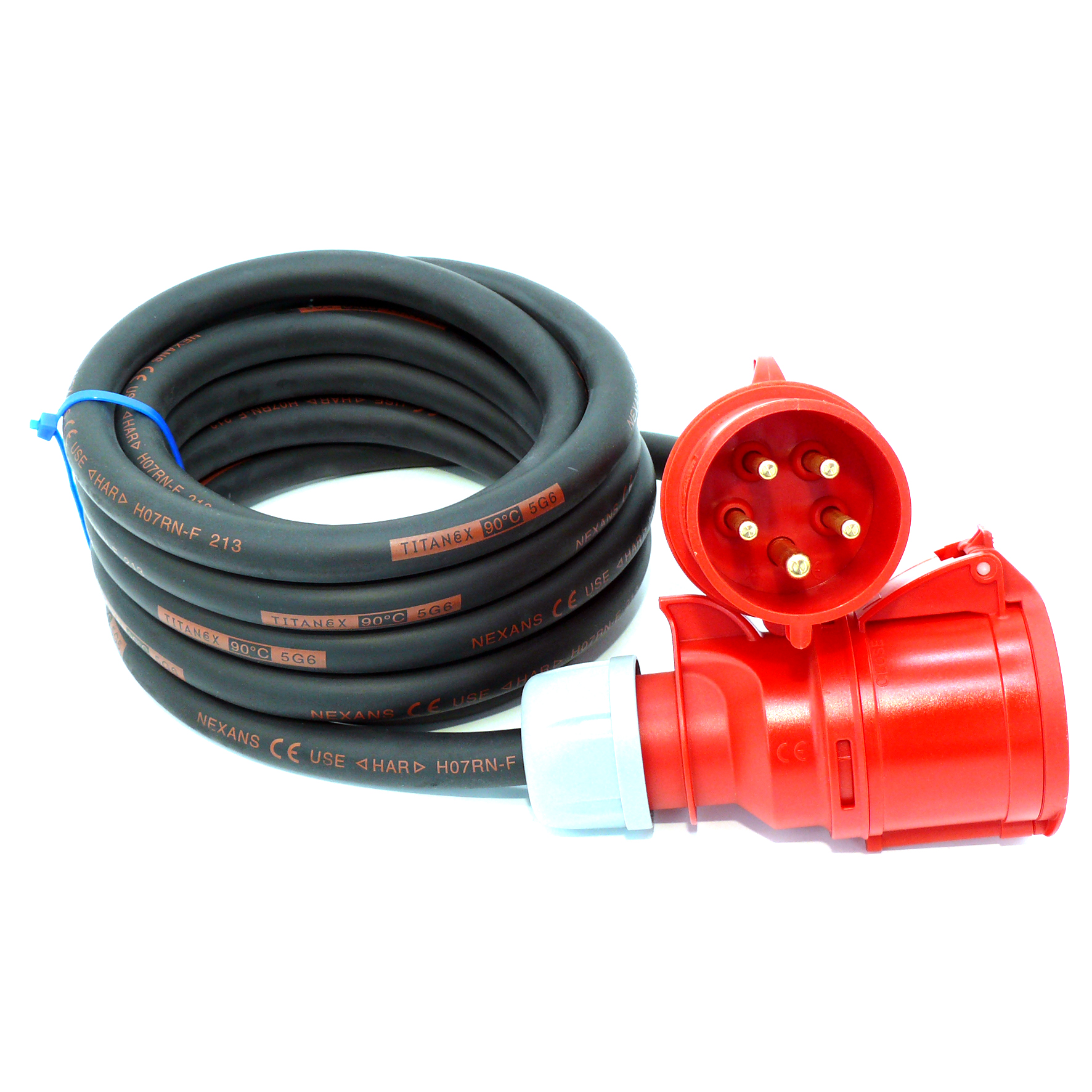 CEE-Verlängerungskabel 32A/5P 5x6mm² Shark IP44 Business-Line