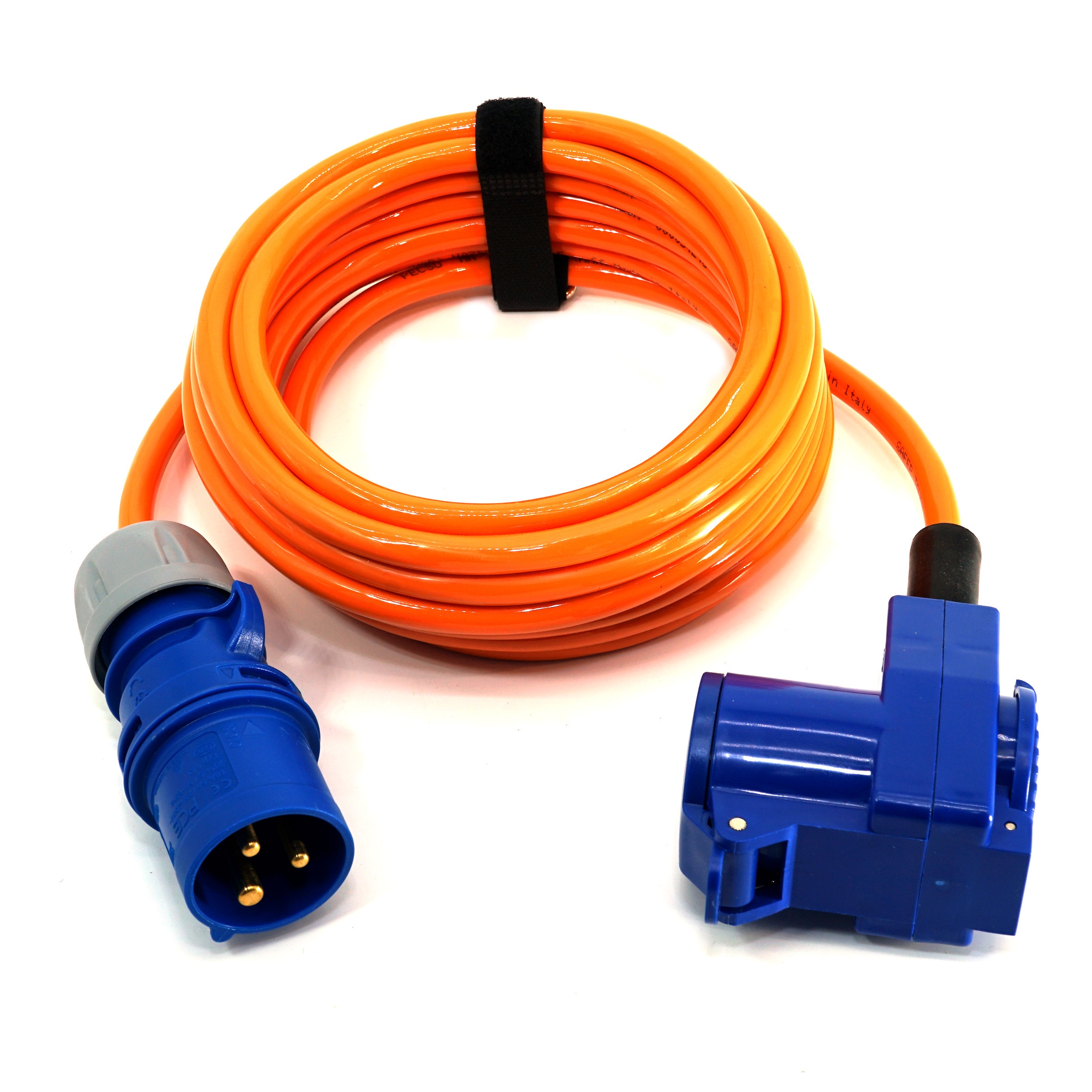 CEE-Verlängerungskabel 16A PUR-Kabel 3x1,5mm² orange Winkelkupplung Boat&Camping-Line CEE-Verlängerungskabel 16A PUR-Kabel 3x1,5mm² orange Winkelkupplung Boat&Camping-Line