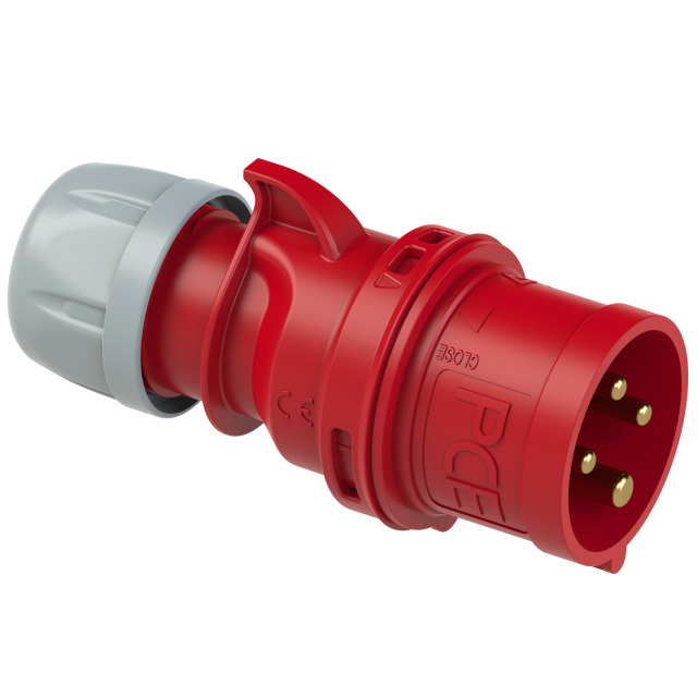 PCE CEE-Stecker 16A 4p rot PCE CEE-Stecker 16A 4p rot