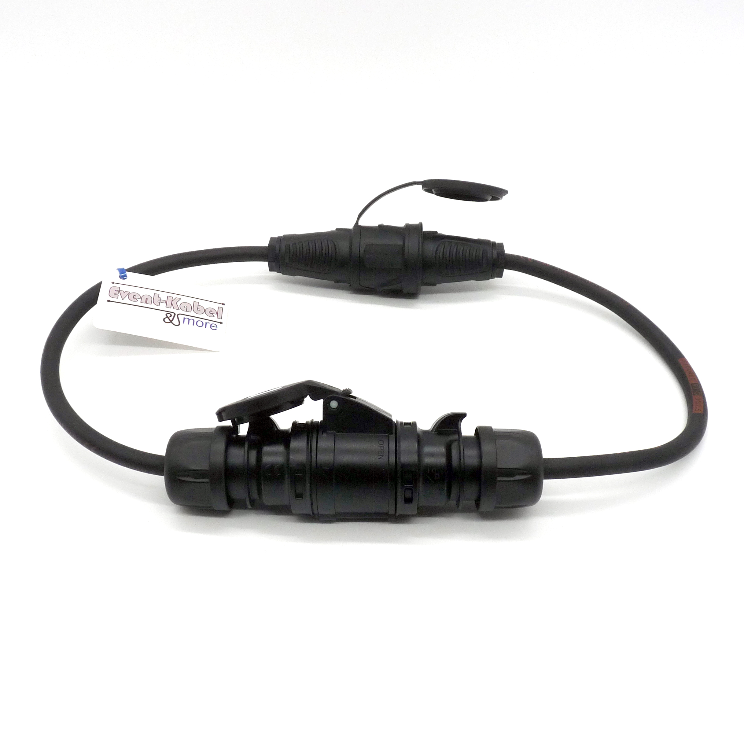 Set Adapter CEE schwarz - Schuko 3G2,5 IP44 Set Adapter CEE schwarz - Schuko 3G2,5 IP44